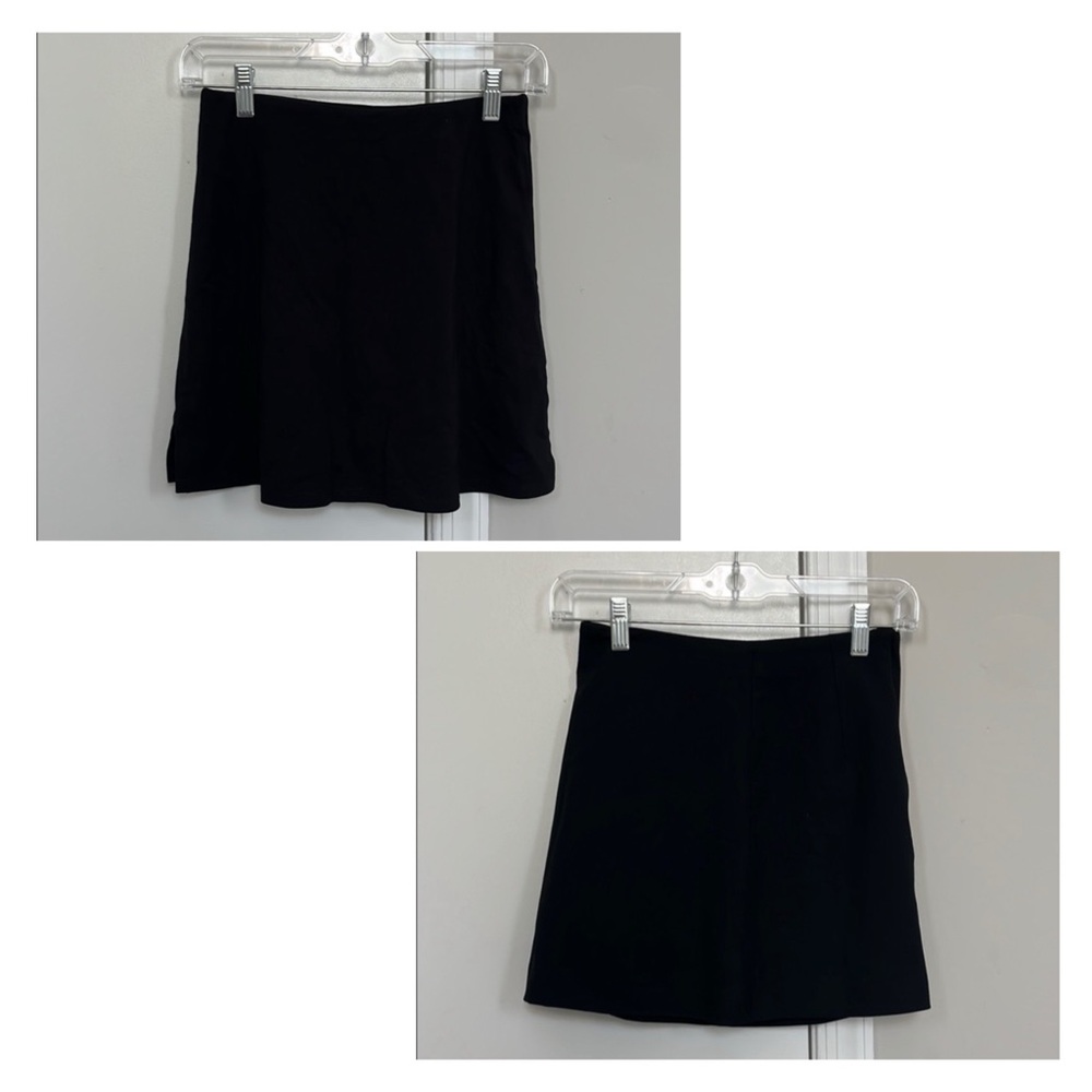 2 H&M Black Skater Mini Skirt & H line skirt